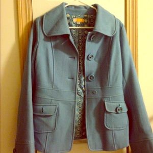 Tulle Baby Blue Fall Coat